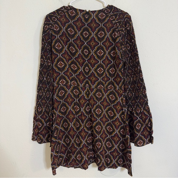 A.L.C. Alexa A line Long Sleeve Brown silk dress - Picture 7 of 7